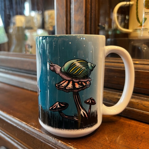 CUTE AF Snail 🐌 & 🌚 Coffee Mug - Picture 3 of 3